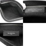 BALENCIAGA バレンシアガ グラフィティ ブラック/ホワイト 494040 ユニセックス レザー クラッチバッグ Aランク 中古 銀蔵