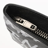 BALENCIAGA バレンシアガ グラフィティ ブラック/ホワイト 494040 ユニセックス レザー クラッチバッグ Aランク 中古 銀蔵