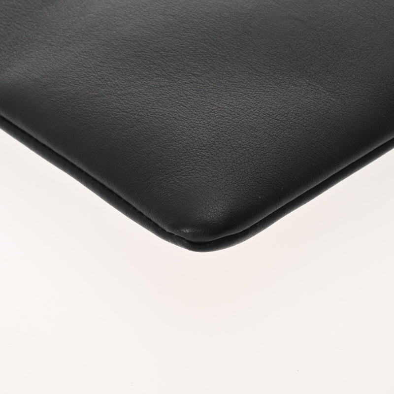 BALENCIAGA バレンシアガ ブラック 485112 ユニセックス レザー クラッチバッグ ABランク 中古 銀蔵