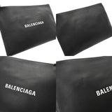 BALENCIAGA バレンシアガ ブラック 485112 ユニセックス レザー クラッチバッグ ABランク 中古 銀蔵