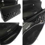 CHANEL シャネル マトラッセ チェーンショルダー ブラック レディース エナメル ショルダーバッグ ABランク 中古 銀蔵