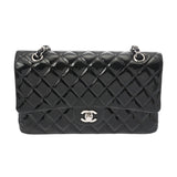 CHANEL シャネル マトラッセ チェーンショルダー ブラック レディース エナメル ショルダーバッグ ABランク 中古 銀蔵