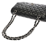 CHANEL シャネル マトラッセ チェーンショルダー ブラック レディース エナメル ショルダーバッグ ABランク 中古 銀蔵