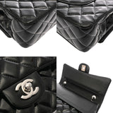 CHANEL シャネル マトラッセ チェーンショルダー ブラック レディース エナメル ショルダーバッグ ABランク 中古 銀蔵