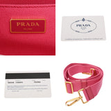 PRADA プラダ カナパ ミニ トート ピンク 1BG439 レディース キャンバス ハンドバッグ ABランク 中古 銀蔵