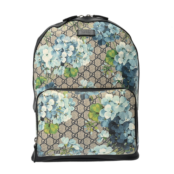 GUCCI グッチ バックパック GGブルームス ベージュ/ブルー 546324 メンズ GGキャンバス レザー リュック・デイパック ABランク 中古 銀蔵