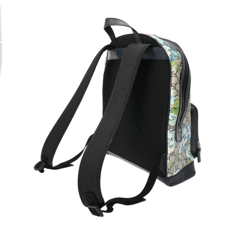 GUCCI グッチ バックパック GGブルームス ベージュ/ブルー 546324 メンズ GGキャンバス レザー リュック・デイパック ABランク 中古 銀蔵