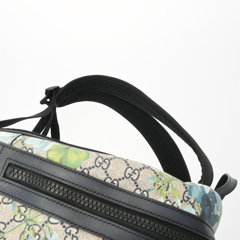 GUCCI グッチ バックパック GGブルームス ベージュ/ブルー 546324 メンズ GGキャンバス レザー リュック・デイパック ABランク 中古 銀蔵