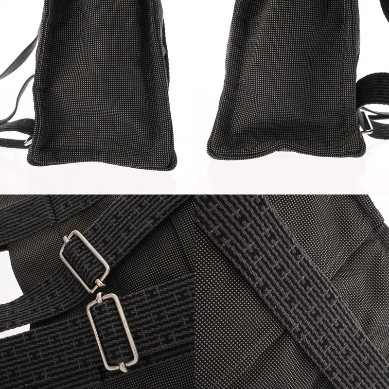 HERMES エルメス エールライン アド MM 旧型 グレー レディース キャンバス リュック・デイパック ABランク 中古 銀蔵