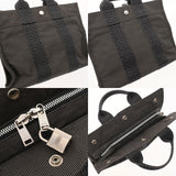 HERMES エルメス エールライン PM 新型 グレー ユニセックス キャンバス トートバッグ ABランク 中古 銀蔵