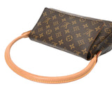 LOUIS VUITTON ルイヴィトン モノグラム ミニ ルーピング ブラウン M51147 レディース モノグラムキャンバス セミショルダーバッグ ABランク 中古 銀蔵