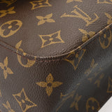 LOUIS VUITTON ルイヴィトン モノグラム ミニ ルーピング ブラウン M51147 レディース モノグラムキャンバス セミショルダーバッグ ABランク 中古 銀蔵