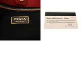 PRADA プラダ リボン レッド BN1601 レディース ナイロン ハンドバッグ ABランク 中古 銀蔵