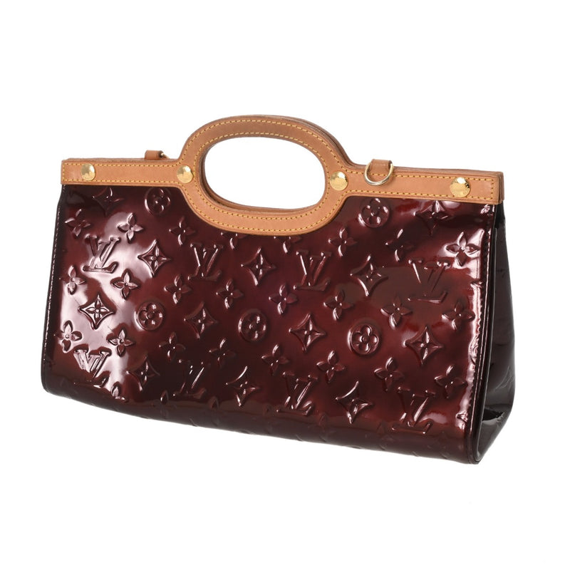 LOUIS VUITTON ルイヴィトン モノグラムヴェルニ ロクスバリードライブ アマラント M91995 レディース ヴェルニ ハンドバッグ Bランク 中古 銀蔵