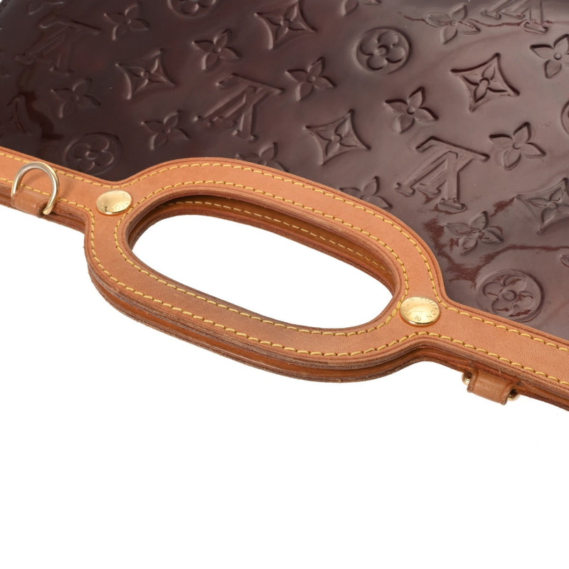 LOUIS VUITTON ルイヴィトン モノグラムヴェルニ ロクスバリードライブ アマラント M91995 レディース ヴェルニ ハンドバッグ Bランク 中古 銀蔵