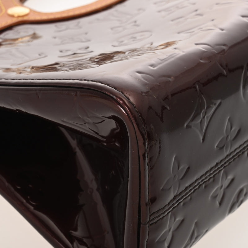 LOUIS VUITTON ルイヴィトン モノグラムヴェルニ ロクスバリードライブ アマラント M91995 レディース ヴェルニ ハンドバッグ Bランク 中古 銀蔵