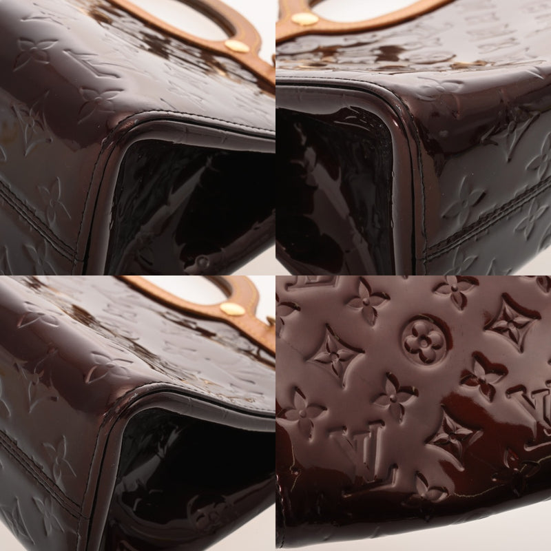 LOUIS VUITTON ルイヴィトン モノグラムヴェルニ ロクスバリードライブ アマラント M91995 レディース ヴェルニ ハンドバッグ Bランク 中古 銀蔵