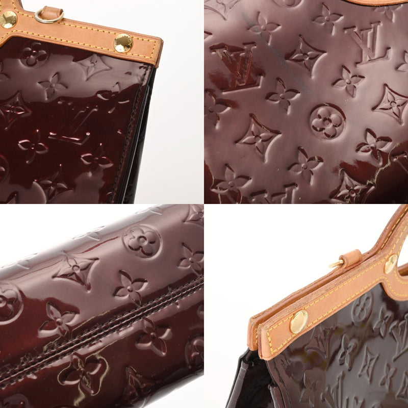 LOUIS VUITTON ルイヴィトン モノグラムヴェルニ ロクスバリードライブ アマラント M91995 レディース ヴェルニ ハンドバッグ Bランク 中古 銀蔵