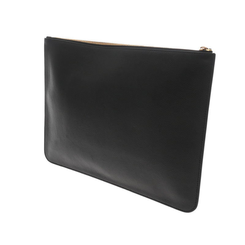 BALENCIAGA バレンシアガ クラッチバッグ ブラック 618191 ユニセックス レザー クラッチバッグ Aランク 中古 銀蔵