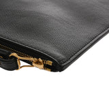 BALENCIAGA バレンシアガ クラッチバッグ ブラック 618191 ユニセックス レザー クラッチバッグ Aランク 中古 銀蔵