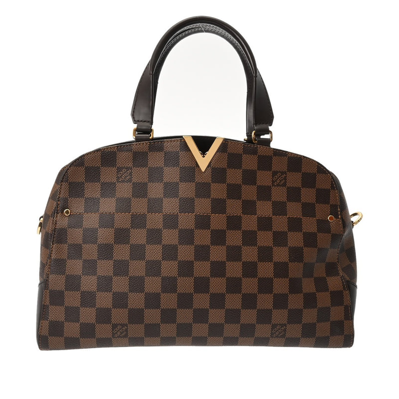 LOUIS VUITTON ルイヴィトン ダミエ ケンジントン ボーリング 2WAY ブラウン N41505 レディース ダミエキャンバス ハンドバッグ ABランク 中古 銀蔵