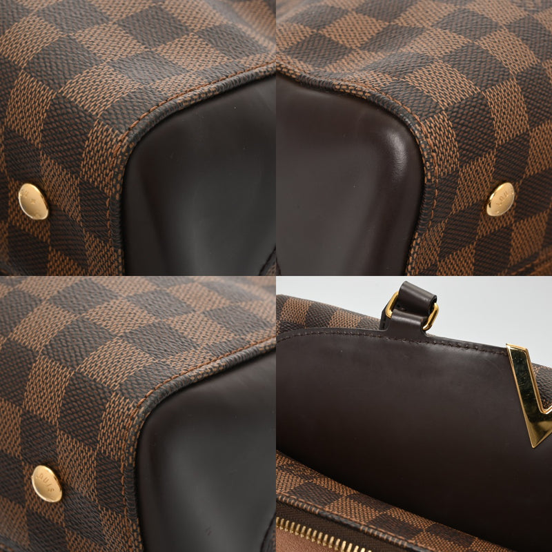LOUIS VUITTON ルイヴィトン ダミエ ケンジントン ボーリング 2WAY ブラウン N41505 レディース ダミエキャンバス ハンドバッグ ABランク 中古 銀蔵