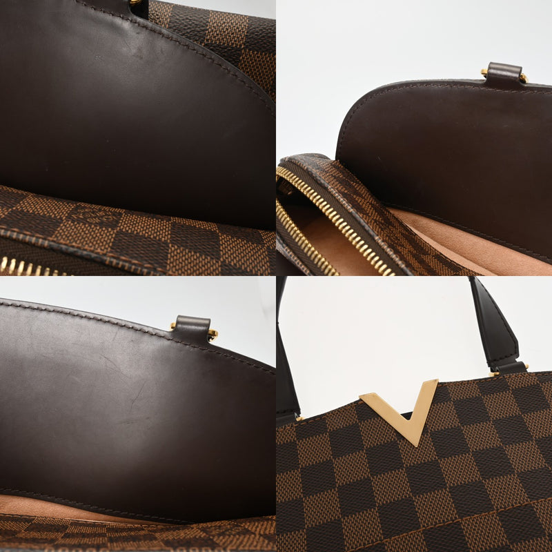 LOUIS VUITTON ルイヴィトン ダミエ ケンジントン ボーリング 2WAY ブラウン N41505 レディース ダミエキャンバス ハンドバッグ ABランク 中古 銀蔵