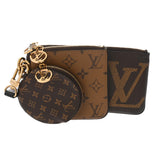 LOUIS VUITTON ルイヴィトン モノグラムリバース ジャイアントリバース ポシェットトリオ ブラウン/キャメル系 M68756 レディース モノグラムキャンバス ポーチ ABランク 中古 銀蔵