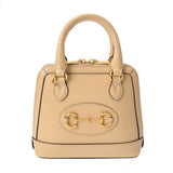 GUCCI グッチ ミニ トップハンドルバッグ ホースビット1955 ベージュ 640716 レディース カーフ ハンドバッグ ABランク 中古 銀蔵