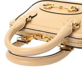 GUCCI グッチ ミニ トップハンドルバッグ ホースビット1955 ベージュ 640716 レディース カーフ ハンドバッグ ABランク 中古 銀蔵