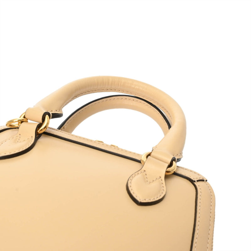 GUCCI グッチ ミニ トップハンドルバッグ ホースビット1955 ベージュ 640716 レディース カーフ ハンドバッグ ABランク 中古 銀蔵