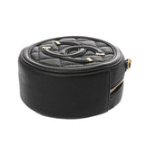 CHANEL シャネル CCフィリグリー ラウンド チェーンショルダー ブラック AP0365 レディース キャビアスキン ショルダーバッグ Aランク 中古 銀蔵