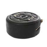 CHANEL シャネル CCフィリグリー ラウンド チェーンショルダー ブラック AP0365 レディース キャビアスキン ショルダーバッグ Aランク 中古 銀蔵