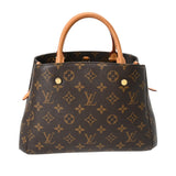 LOUIS VUITTON ルイヴィトン モノグラム モンテーニュ BB ブラウン M41055 レディース モノグラムキャンバス ハンドバッグ Bランク 中古 銀蔵