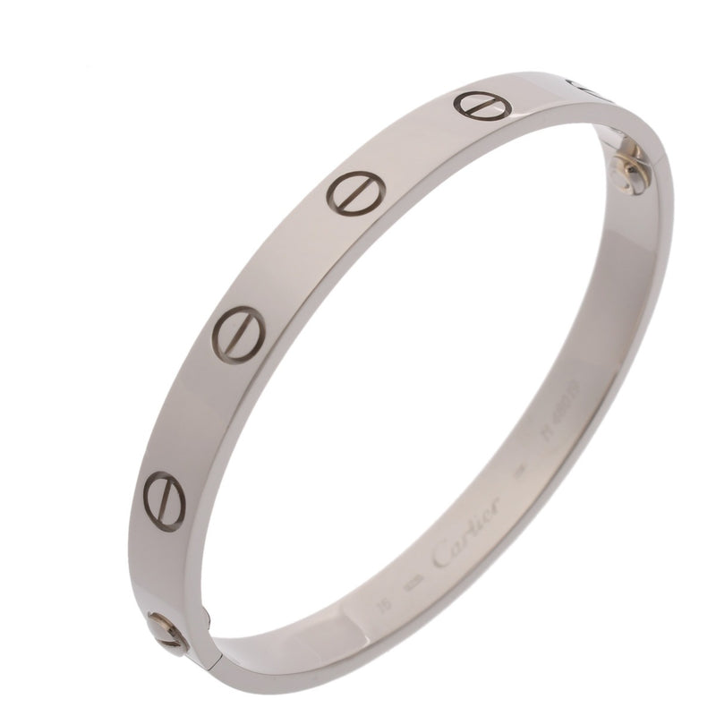 CARTIER カルティエ ラブブレスレット 旧型 #16 レディース K18ホワイトゴールド WG ブレスレット Aランク 中古 銀蔵