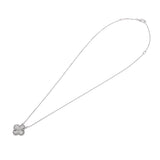 VAN CLEEF & ARPELS ヴァンクリーフ＆アーペル ヴィンテージ アルハンブラ ギョーシェ VCARP9XG00 レディース K18ホワイトゴールド WG ネックレス Aランク 中古 銀蔵