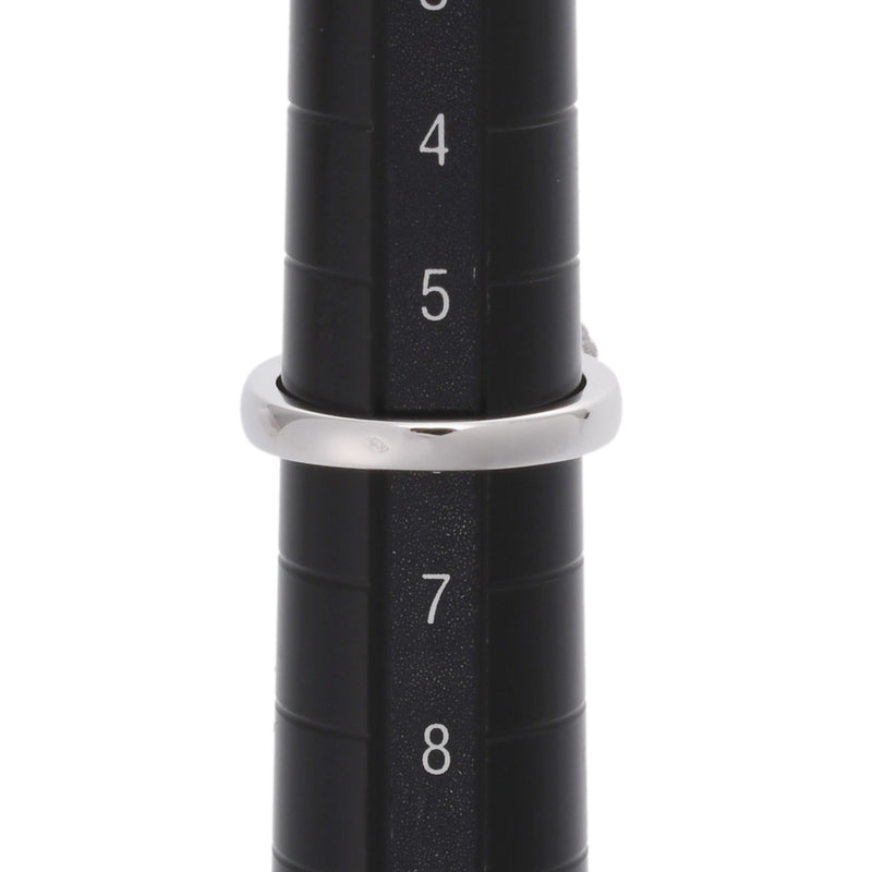 VAN CLEEF & ARPELS ヴァンクリーフ＆アーペル ヴィンテージアルハンブラ 1P ダイヤ #46 6号 レディース K18ホワイトゴールド WG リング・指輪 Aランク 中古 銀蔵