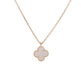 VAN CLEEF & ARPELS ヴァンクリーフ＆アーペル スウィート アルハンブラ シェル VCARF69100 レディース K18イエローゴールド YG ネックレス Aランク 中古 銀蔵