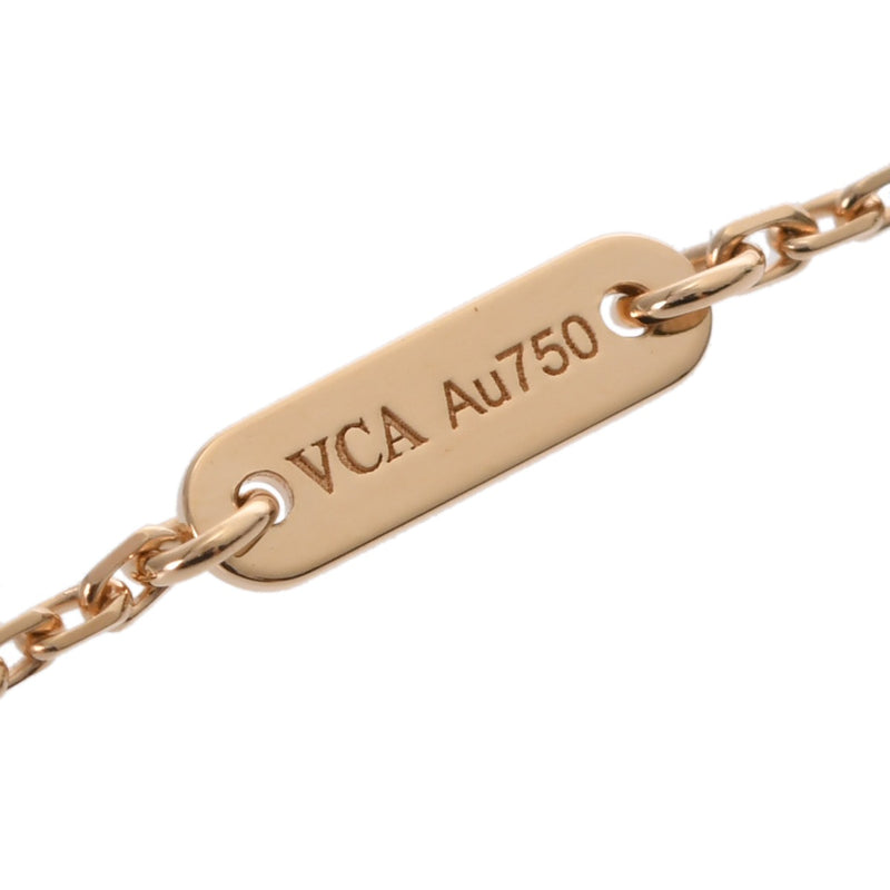 VAN CLEEF & ARPELS ヴァンクリーフ＆アーペル スウィート アルハンブラ シェル VCARF69100 レディース K18イエローゴールド YG ネックレス Aランク 中古 銀蔵