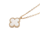 VAN CLEEF & ARPELS ヴァンクリーフ＆アーペル スウィート アルハンブラ シェル VCARF69100 レディース K18イエローゴールド YG ネックレス Aランク 中古 銀蔵
