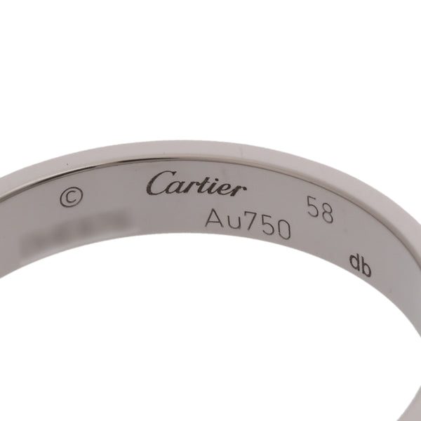 CARTIER カルティエ ミニラブリング #58 18号 レディース K18ホワイトゴールド WG リング・指輪 Aランク 中古 銀蔵