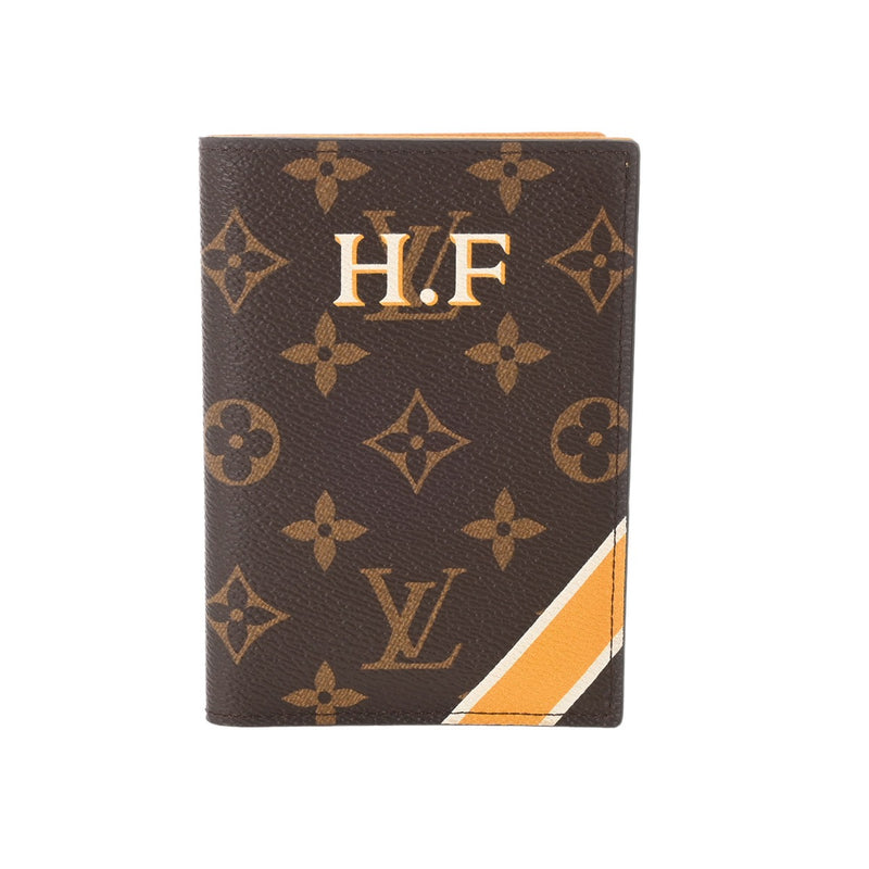 LOUIS VUITTON ルイヴィトン モノグラム モン クーヴェルテュール パスポール ブラウン レディース モノグラムキャンバス パスポートケース 新同 中古 銀蔵