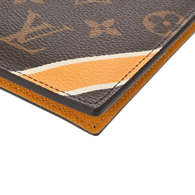 LOUIS VUITTON ルイヴィトン モノグラム モン クーヴェルテュール パスポール ブラウン レディース モノグラムキャンバス パスポートケース 新同 中古 銀蔵