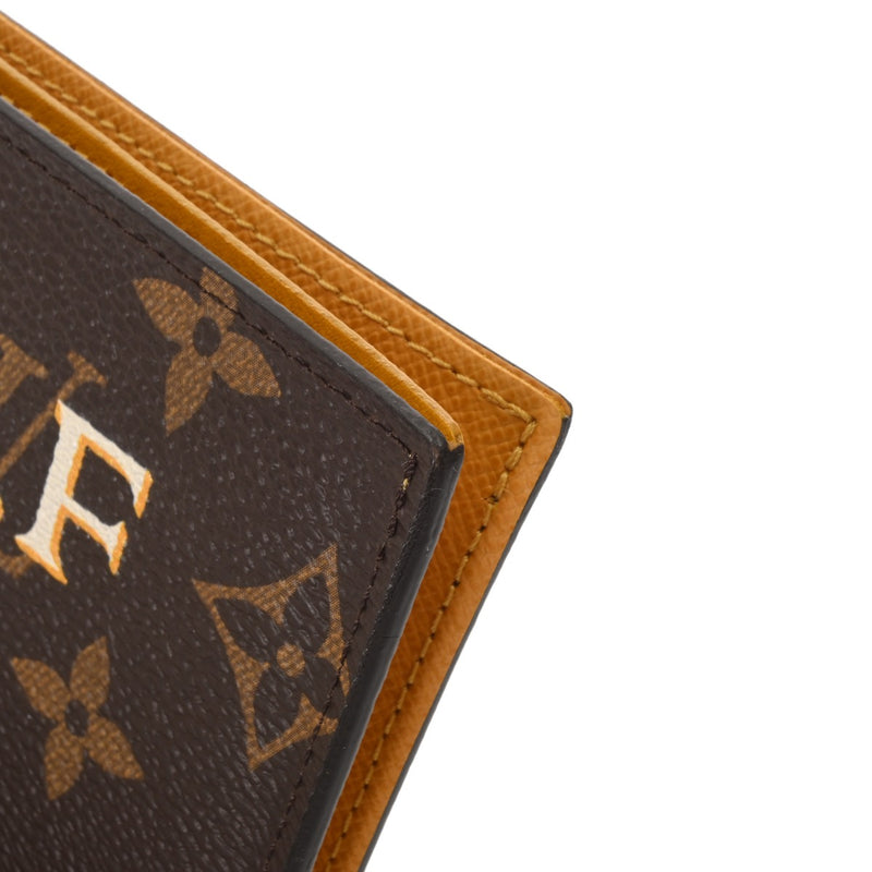 LOUIS VUITTON ルイヴィトン モノグラム モン クーヴェルテュール パスポール ブラウン レディース モノグラムキャンバス パスポートケース 新同 中古 銀蔵