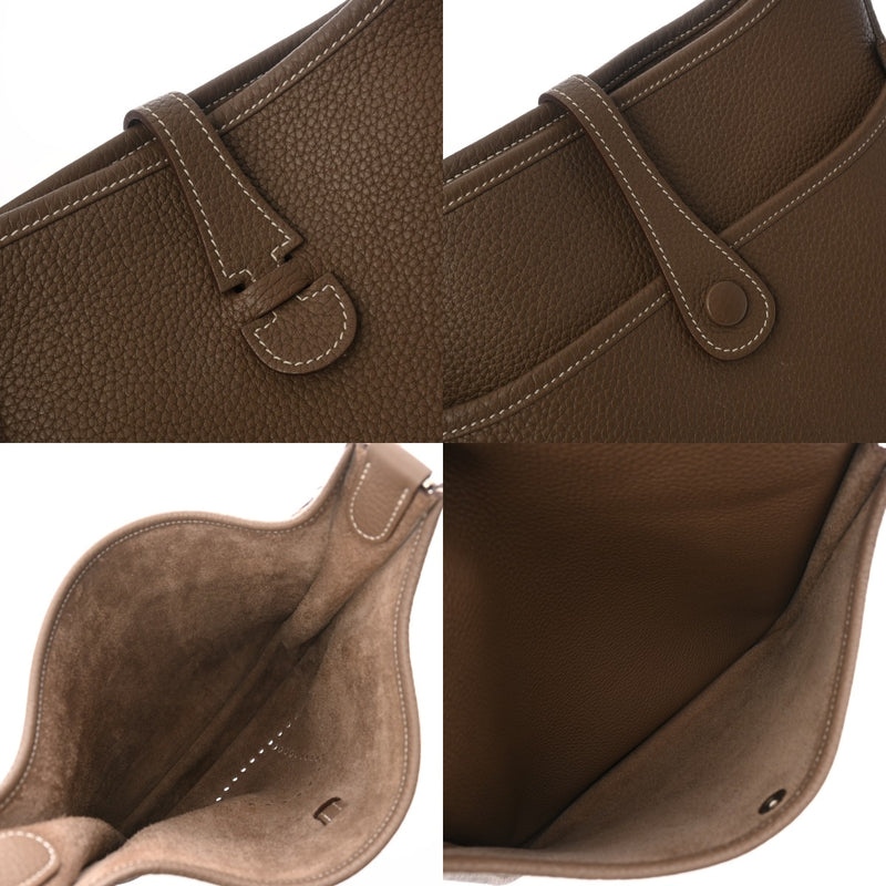 HERMES エルメス エブリン エヴリン3 PM エトゥープ □N刻印(2010年頃) ユニセックス トリヨンクレマンス ショルダーバッグ Aランク 中古 銀蔵