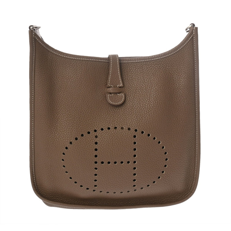 HERMES エルメス エブリン エヴリン3 PM エトゥープ □N刻印(2010年頃) ユニセックス トリヨンクレマンス ショルダーバッグ Aランク 中古 銀蔵