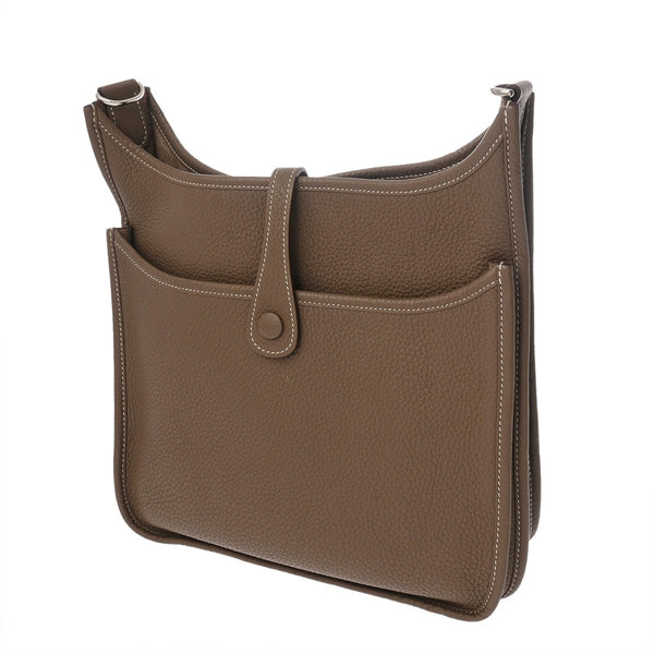 HERMES エルメス エブリン エヴリン3 PM エトゥープ □N刻印(2010年頃) ユニセックス トリヨンクレマンス ショルダーバッグ Aランク 中古 銀蔵