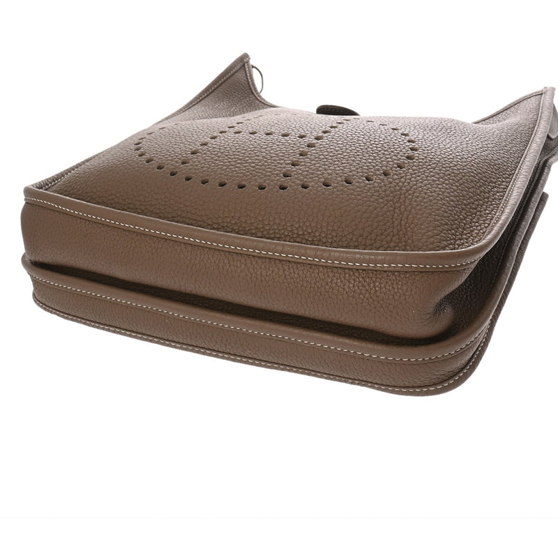 HERMES エルメス エブリン エヴリン3 PM エトゥープ □N刻印(2010年頃) ユニセックス トリヨンクレマンス ショルダーバッグ Aランク 中古 銀蔵