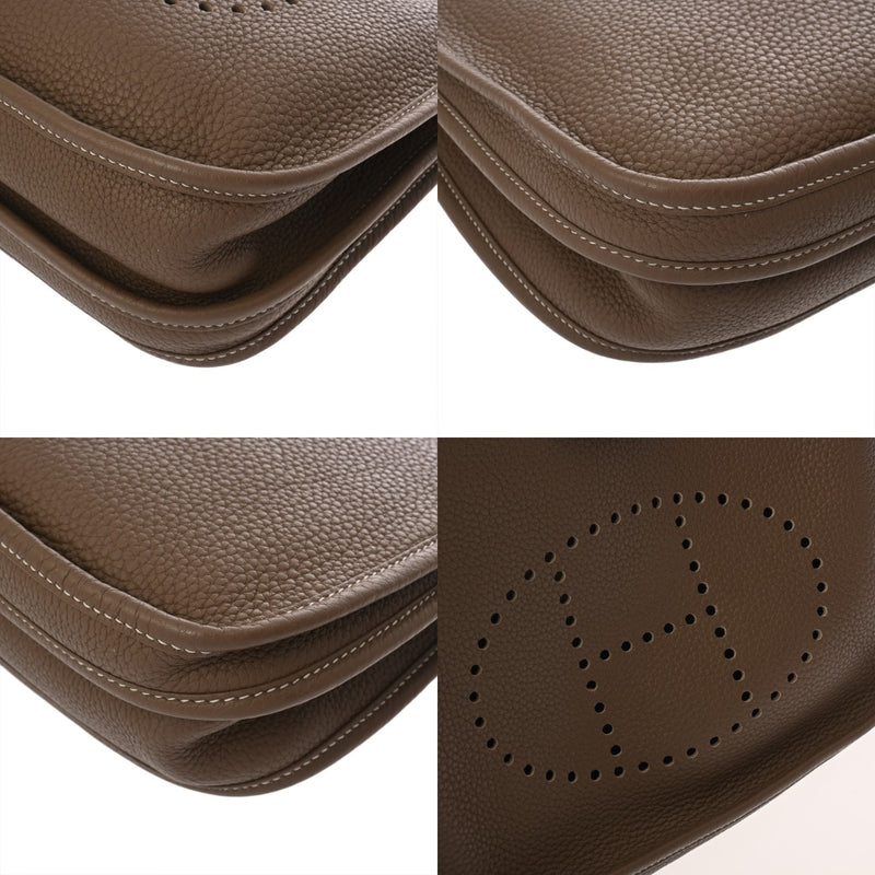 HERMES エルメス エブリン エヴリン3 PM エトゥープ □N刻印(2010年頃) ユニセックス トリヨンクレマンス ショルダーバッグ Aランク 中古 銀蔵