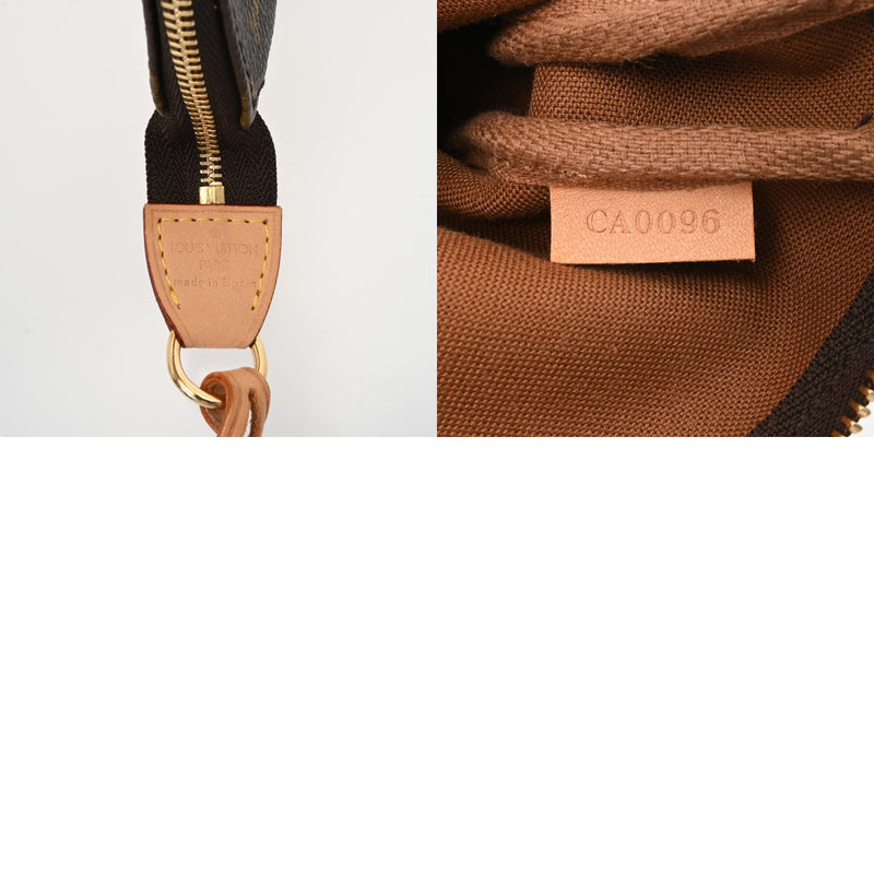 LOUIS VUITTON ルイヴィトン モノグラム ブラウン M51980 レディース モノグラムキャンバス アクセサリーポーチ Aランク 中古 銀蔵